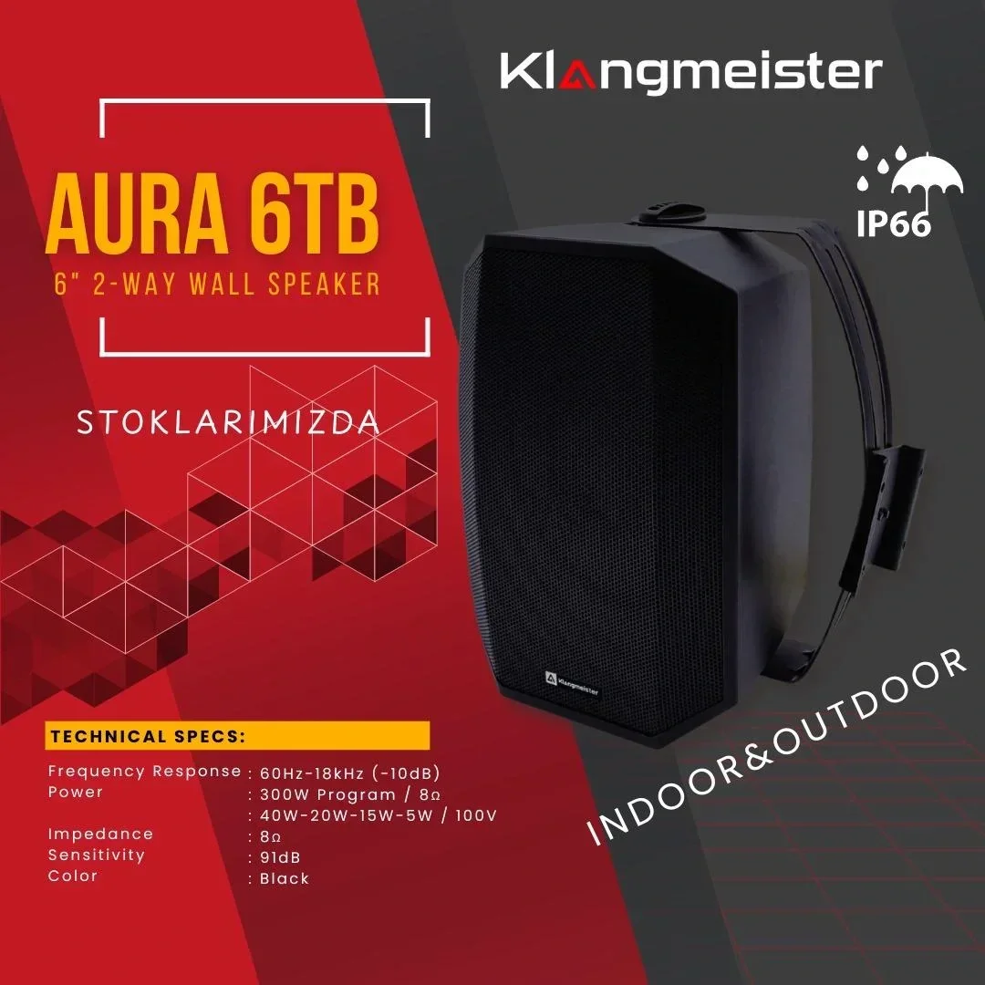 K.Meister SPORT-PA-SET Hazır Ses Sistemi Bundle, 6 Hoparlör + 1 Sub + Mixer
