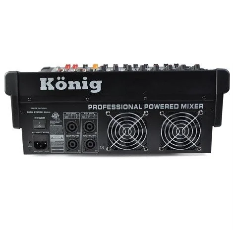 KÖNİG K-8P 800FX 2x400W 8-kanal Powermixer, Dsp Efekt, Usb/Sd