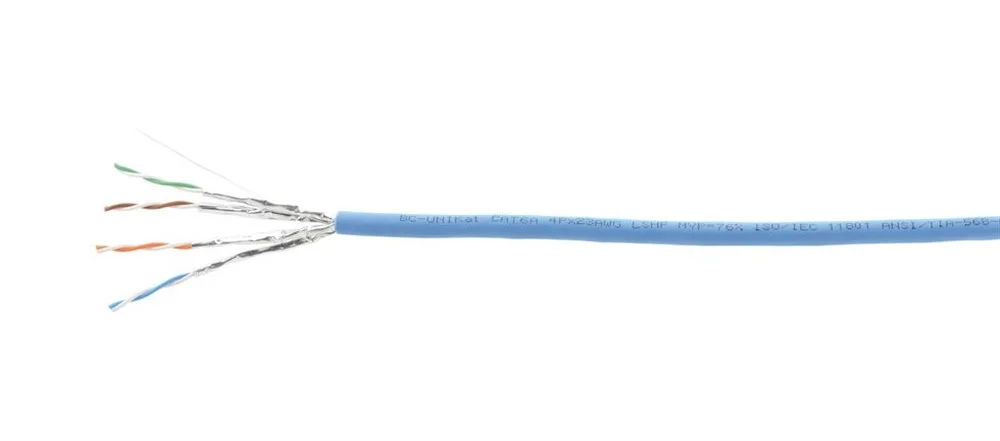 Kramer Bc-Unıkat-100M Four–Pair Cat6A U/Ftp 4X2X23Awg Cable - Low Smoke & Halojen Free 100M