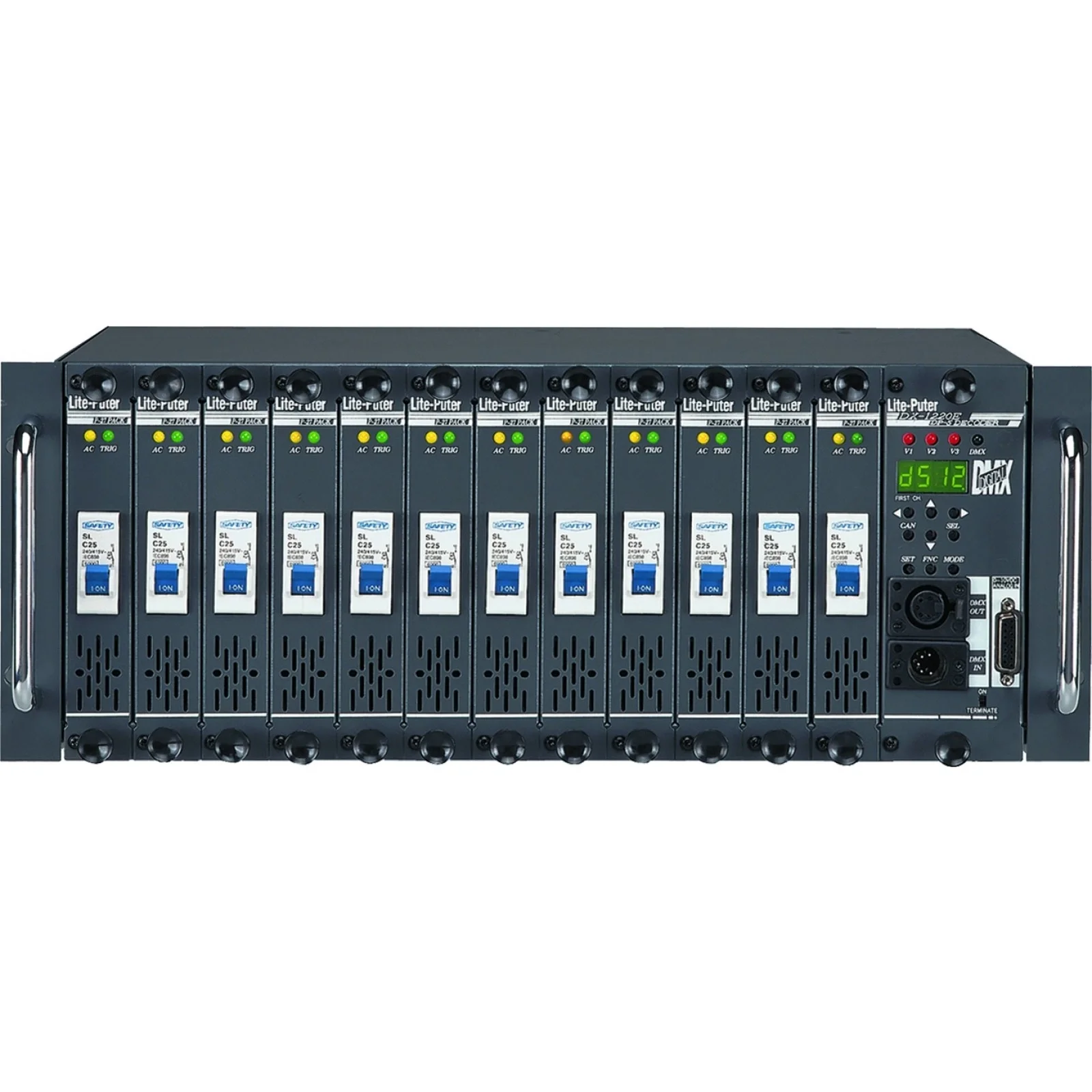 Lite Puter DX-1220 12 Kanal Dimmer 12X20A Dmx