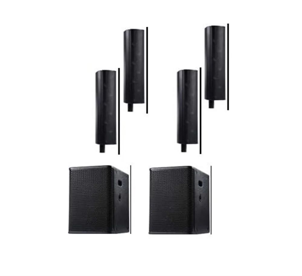 MCS ALPHA SİSTEM3 2x15" Aktif Bass Hoparlör 4x Sutun Hoparlör