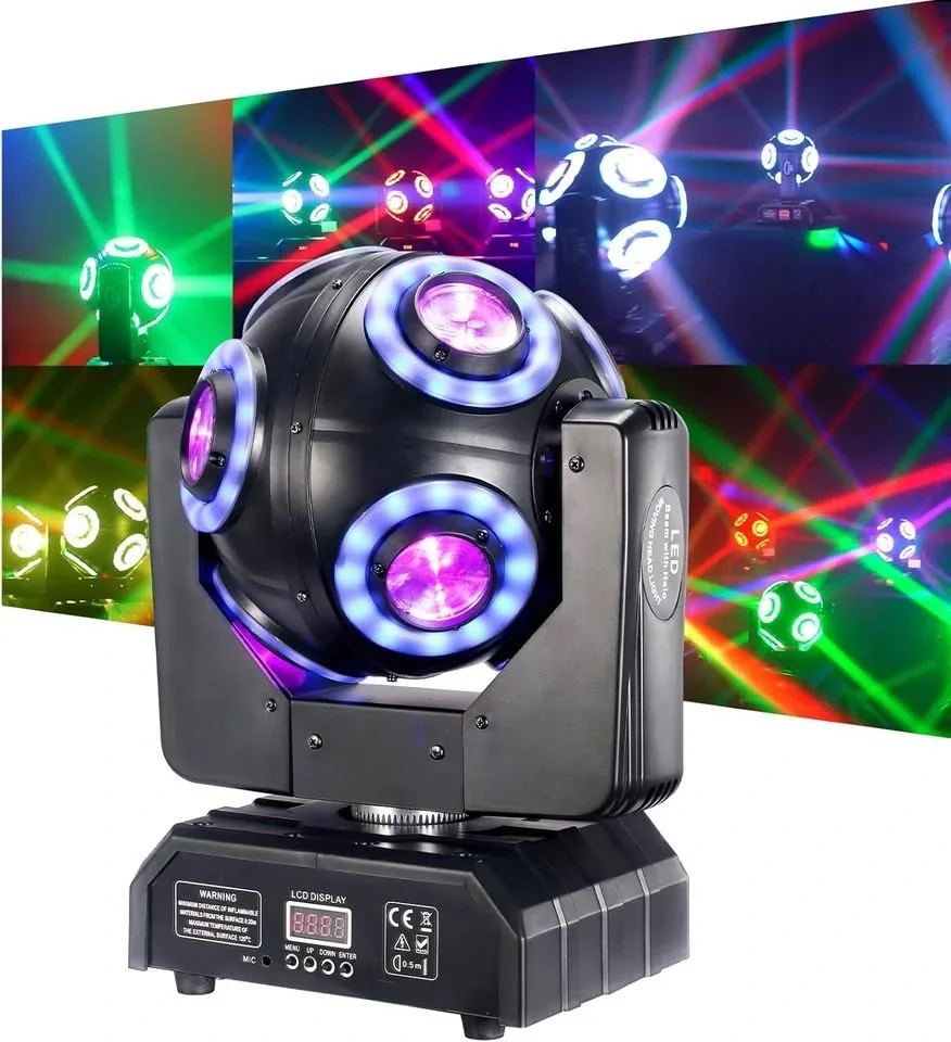 Magic CO82 Fantastik Efekt Işık, Led Beam Robot Işık + RGB Lazer (Disko, Club, Parti Işığı)