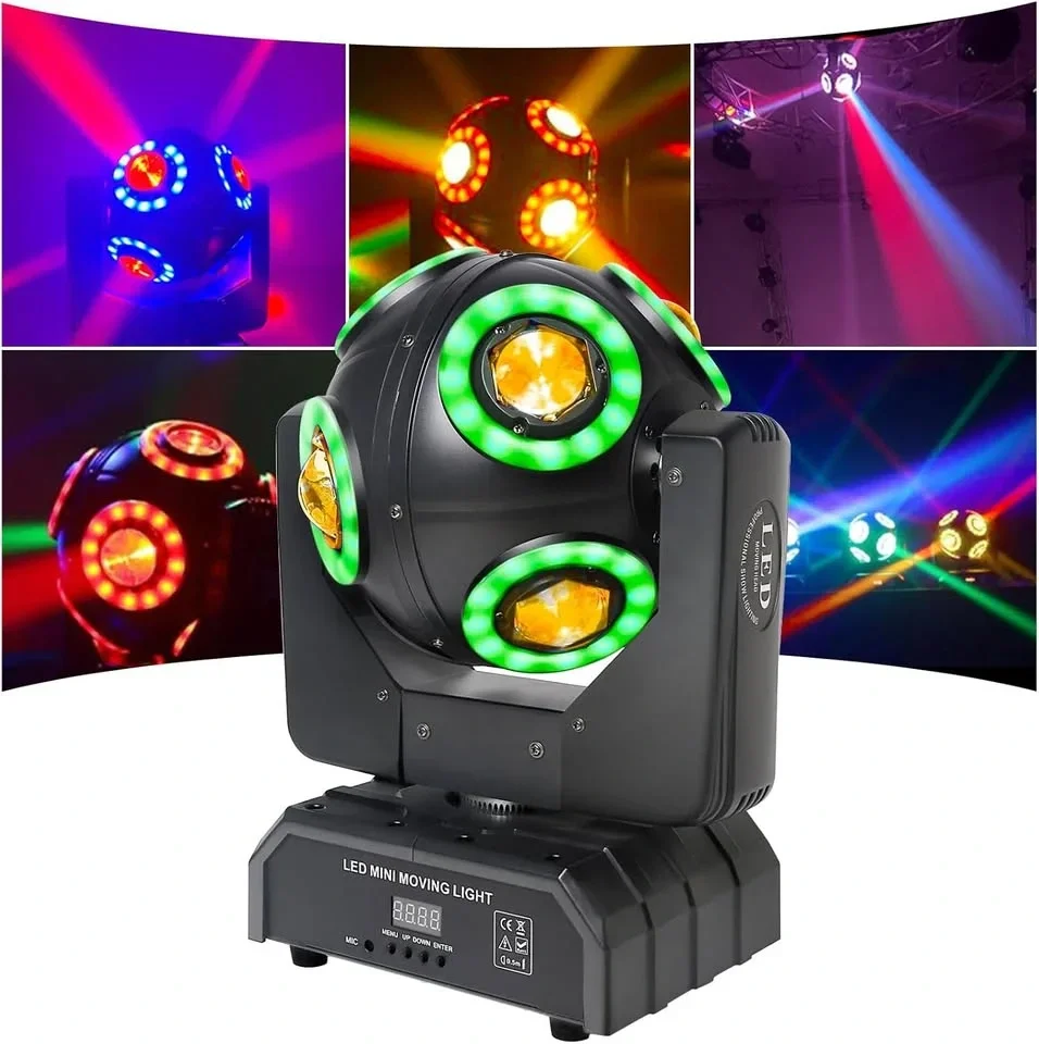 Magic CO82 Fantastik Efekt Işık, Led Beam Robot Işık + RGB Lazer (Disko, Club, Parti Işığı)
