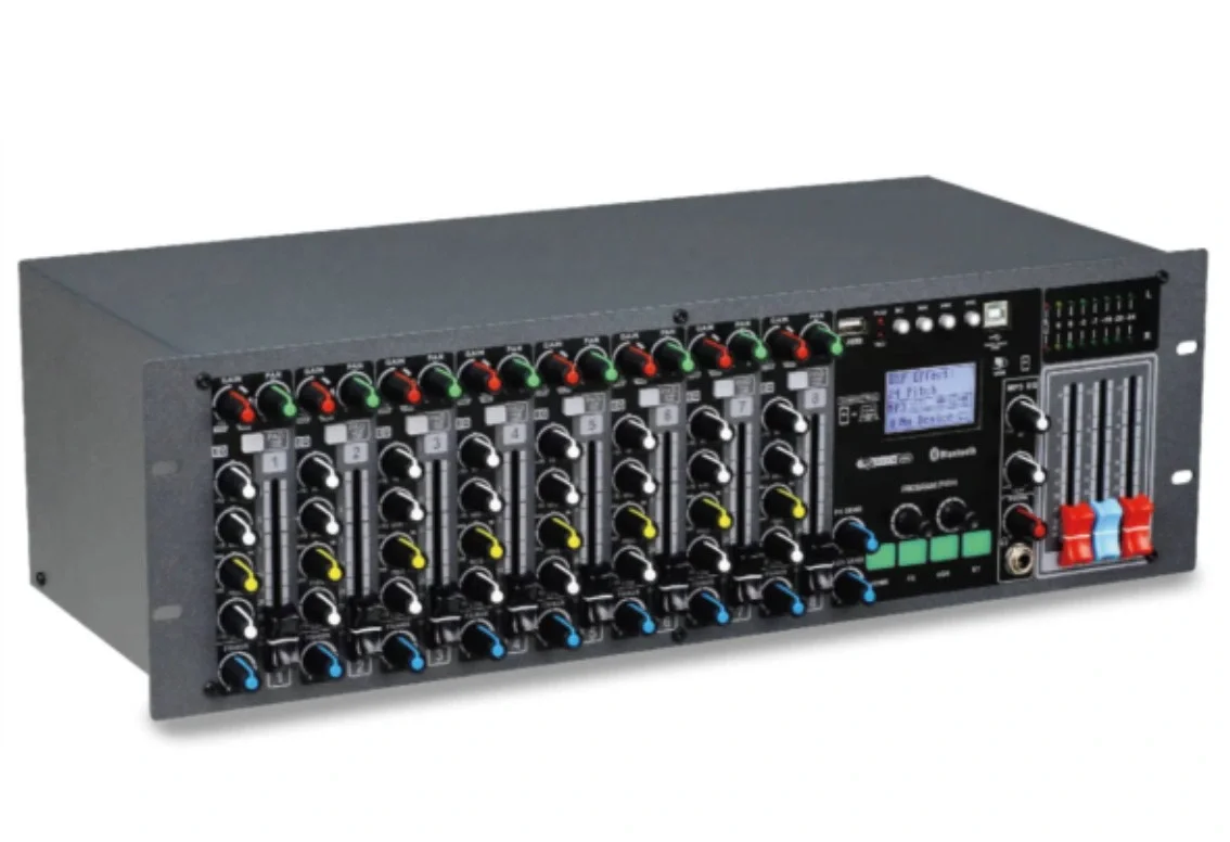 Machtig GPM2008 8-kanal Rack tipi Powermixer 2x350W 4-ohm