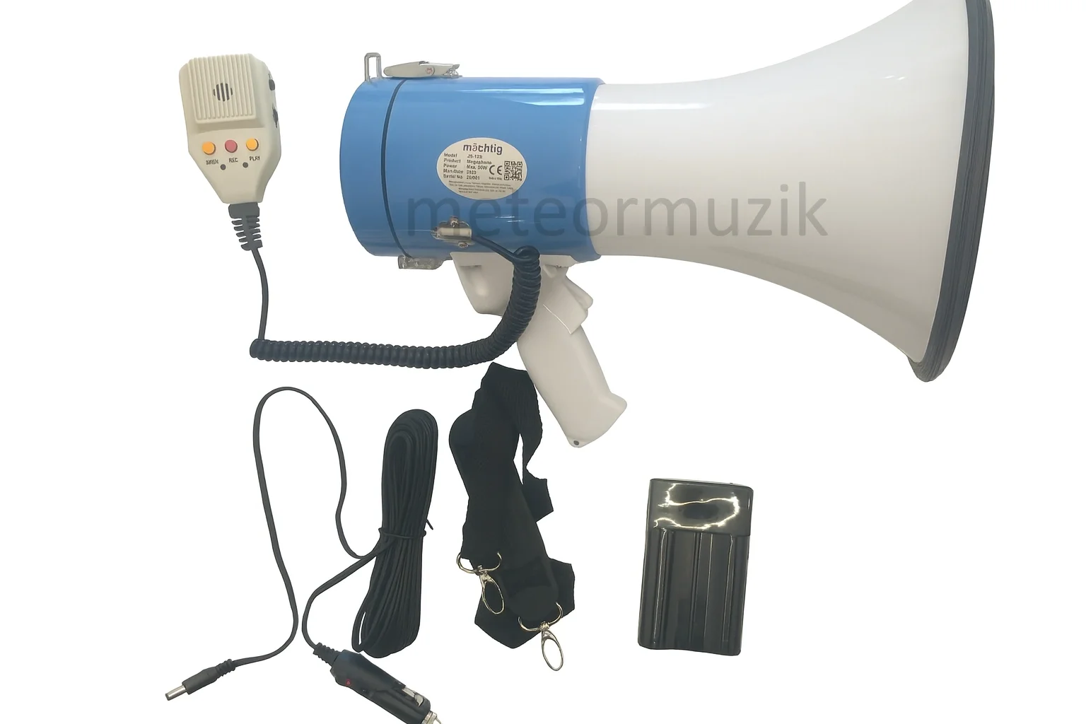 JS-12S Şarj Edilebilir Lityum Bataryalı Megafon 50W