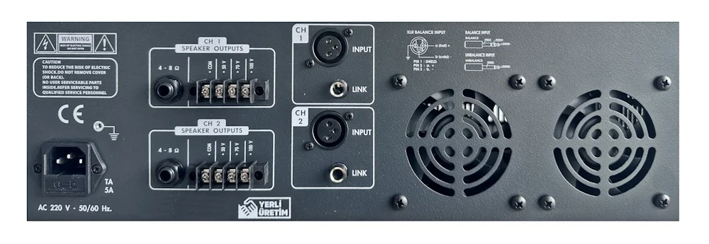 Meteor ACL-P2250 Power Amplifier 2x250W/100V