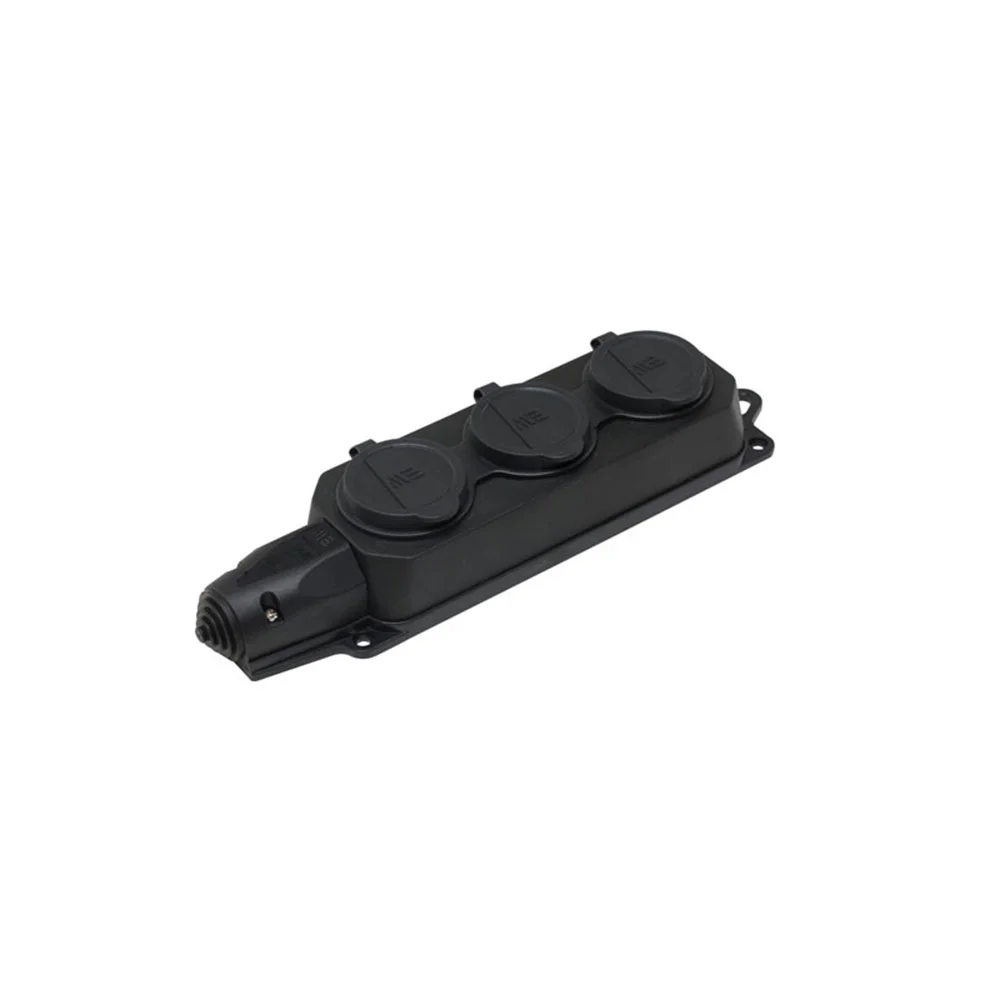 Metesan 404014 Kauçuk 3 lü Grup Priz | 16A | IP44