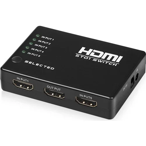 Metex 5IN1OUT 5 Giriş 1 Çıkış HDMI Seçici