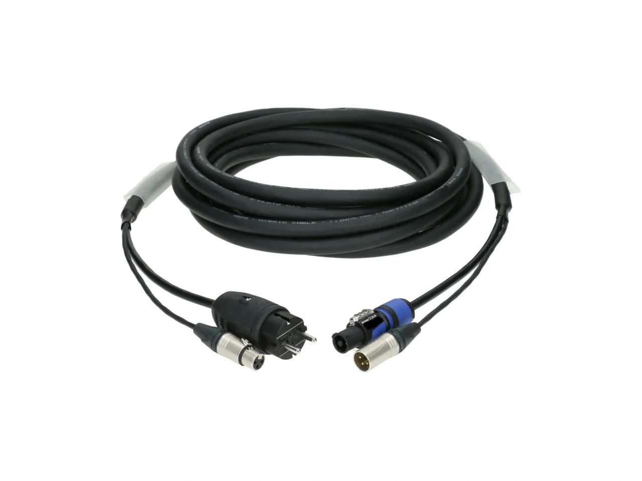 Metex DMX-PCA15xx Hybrid DMX & Aktif Hoparlör Kablosu 1.3-metre (3x1,5mm + 2x0.22)