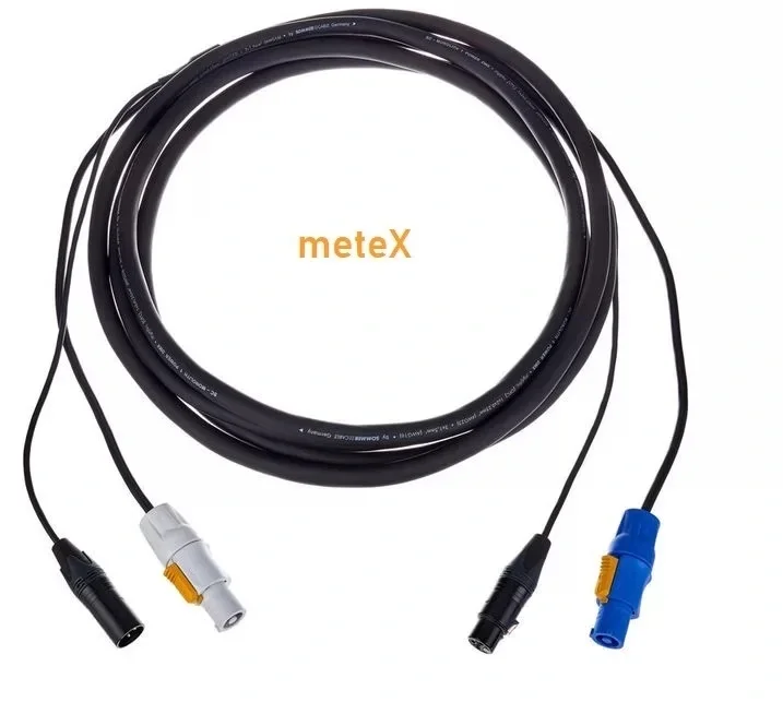 Metex PCB30 Hybrid Aktif Hoparlör Sinyal Kablosu, (3x1,5mm Elektrik ve 2x0.22 Sinyal) metre seçiniz