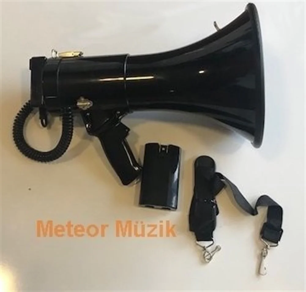 Metex MG50 50W Şarjlı Megafon, Lityum Bataryalı, Sirenli, Kayıt, Usb