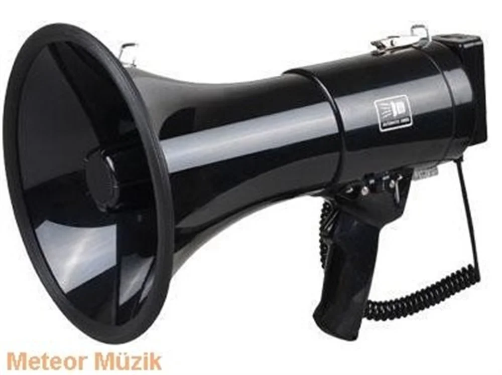 Metex MG50 50W Şarjlı Megafon, Lityum Bataryalı, Sirenli, Kayıt, Usb