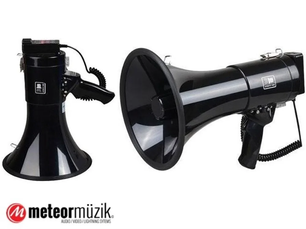 Metex MG50 50W Şarjlı Megafon, Lityum Bataryalı, Sirenli, Kayıt, Usb