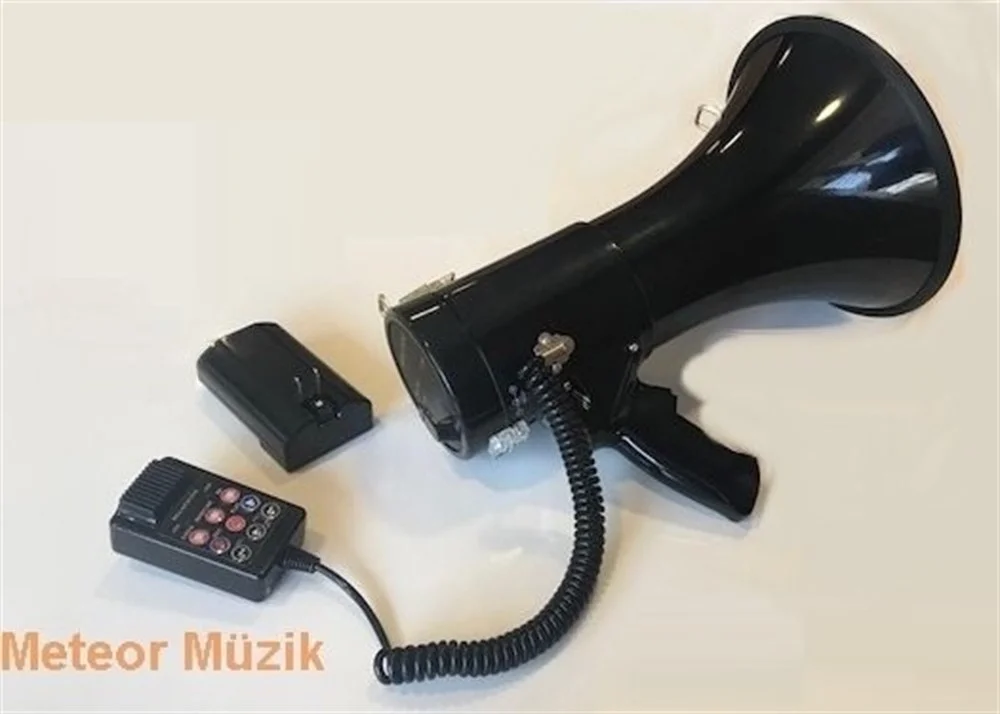 Metex MG50 50W Şarjlı Megafon, Lityum Bataryalı, Sirenli, Kayıt, Usb