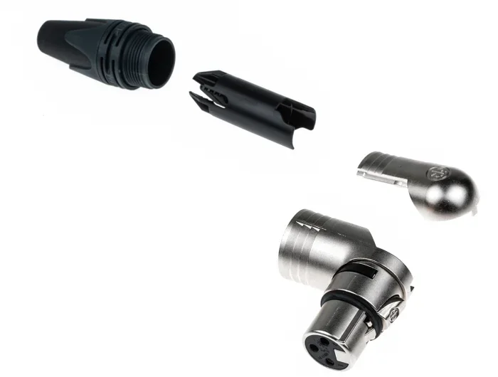 Neutrik NC3FRX Pipo Tipi 3 Pinli Dişi XLR Konnektör | Nikel Kaplama Silver Contact