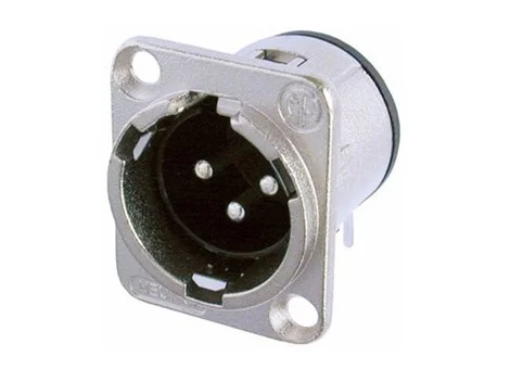 Neutrik NC3MD-H 3 Pin XLR şasi tip Erkek Konnektor, PCB mount