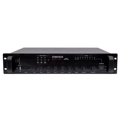 Omcron ASC 160 160W/100V Mikser Amfi, USB/SD/Bluetooth, EMC 24V AC/DC