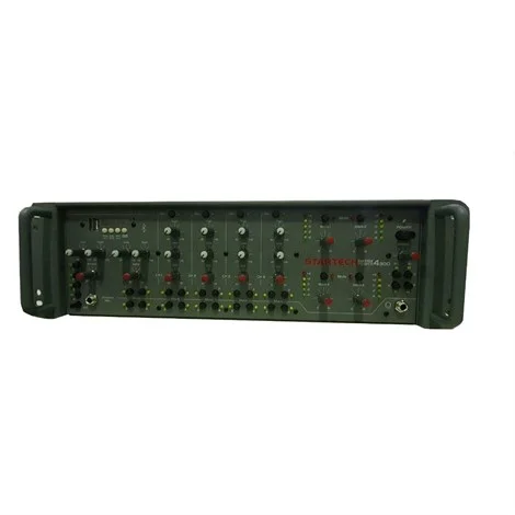 Omcron Matrix4 4x4 Matrix Mixer, 19", 4 Aux, 1 Priority Mic, AC/DC24V, Remote Control