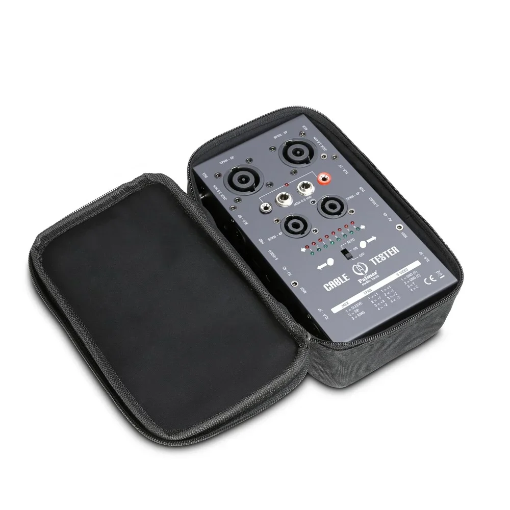 Palmer AHMCTXL V2 Multi Kanal Kablo Test Cihazı, ( XLR, TS, TRS, Speakon, RCA, DIN/MIDI, USB, RJ-45, S-Video )