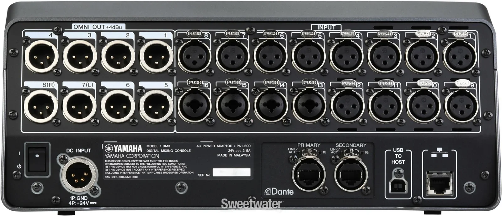 Yamaha DM3-D DANTE 22-kanal Dijital Mikser