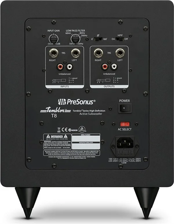 Presonus TEMBLOR T8 8" Aktif Subwoofer 200W