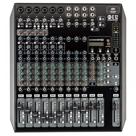RCF E12 6 MİC+ 3 ST Giriş, 4 Aux,32 Bit DSP