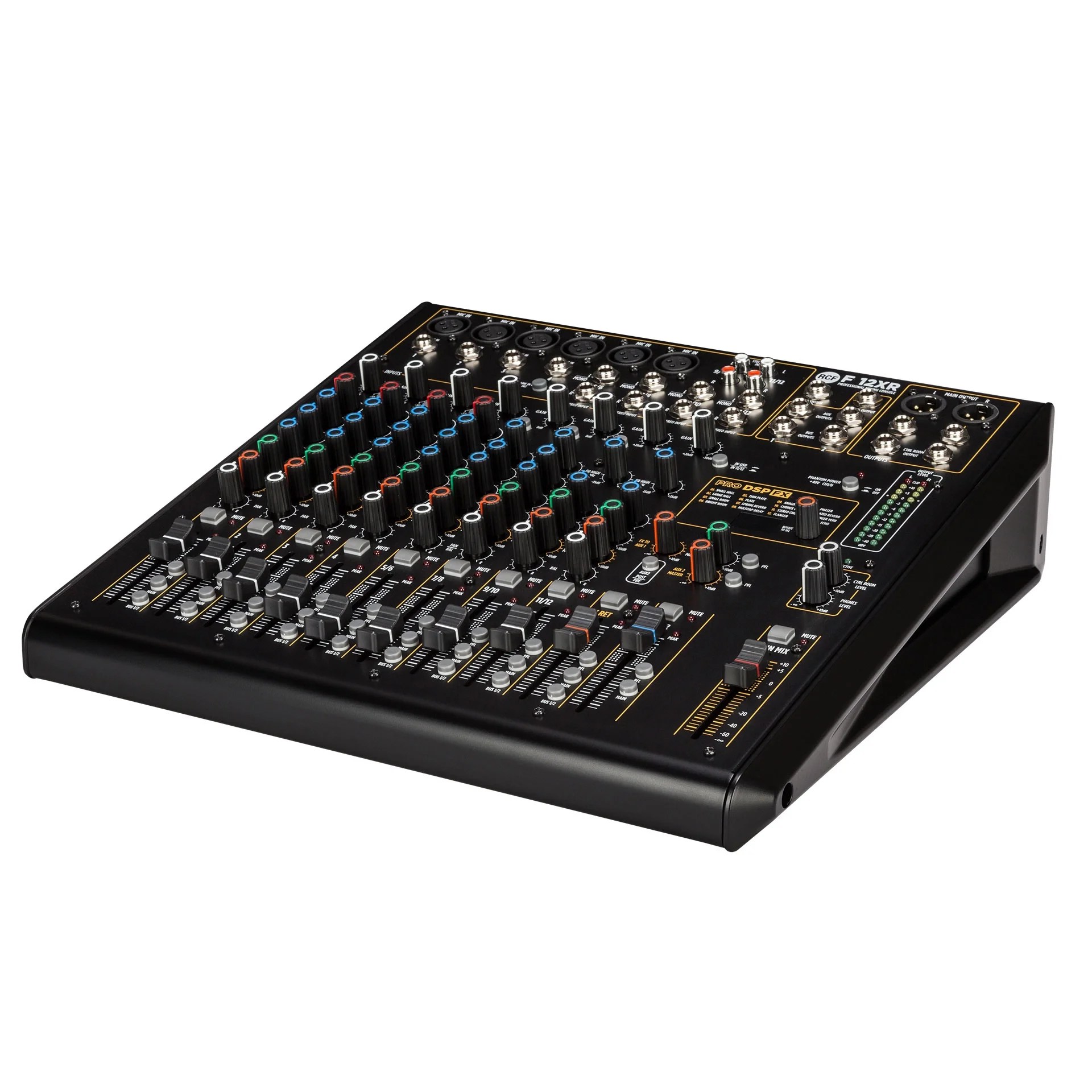 RCF F 12XR 12 Kanal Ses Mikseri 6 Mikrofon 4 Stereo Kanal