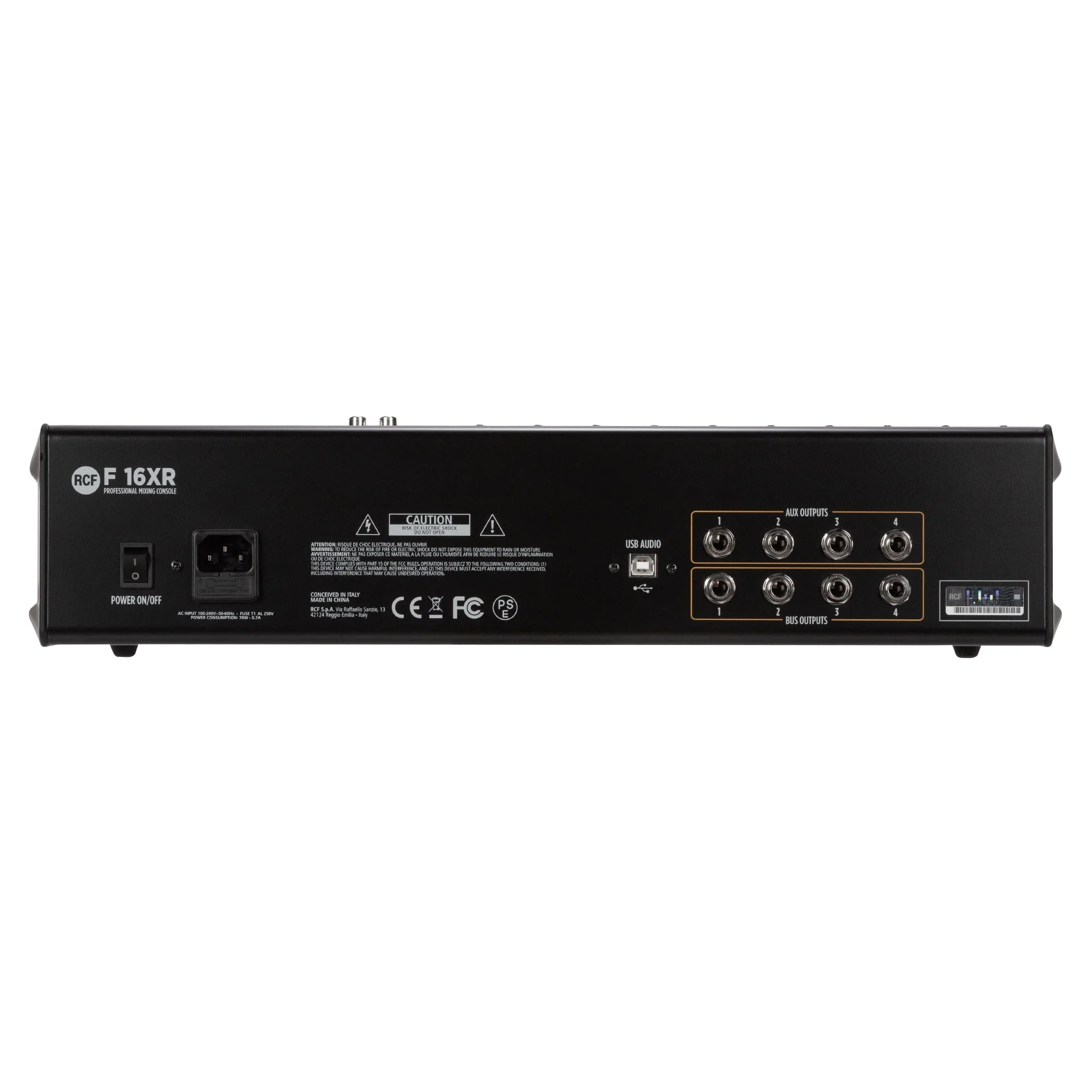 RCF F-16XR 16-kanal Ses Mikseri 10 Mikrofon 4 Stereo Kanal