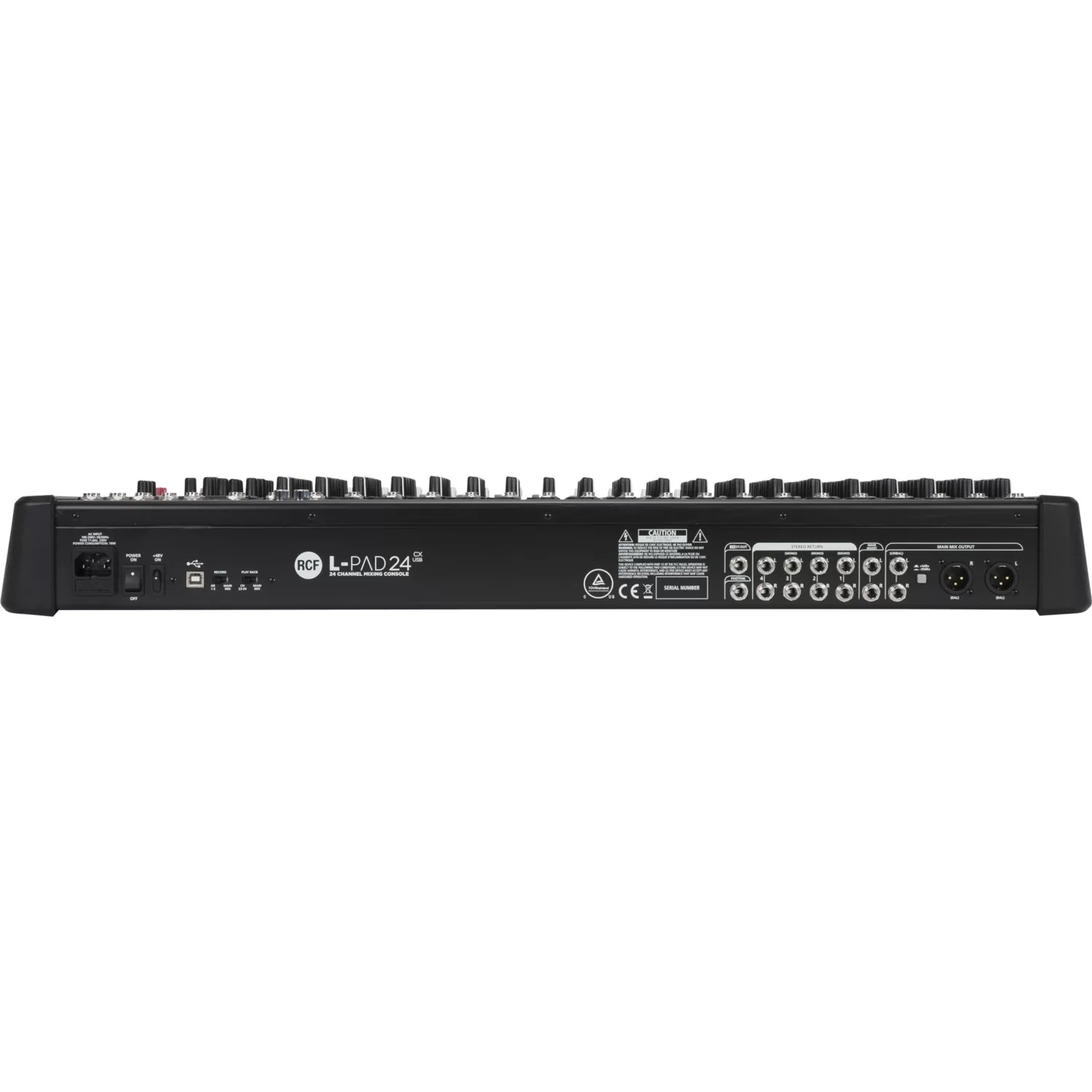 RCF L-PAD 24CX USB 24-kanal Efektli Ses Mikseri, 4 Aux