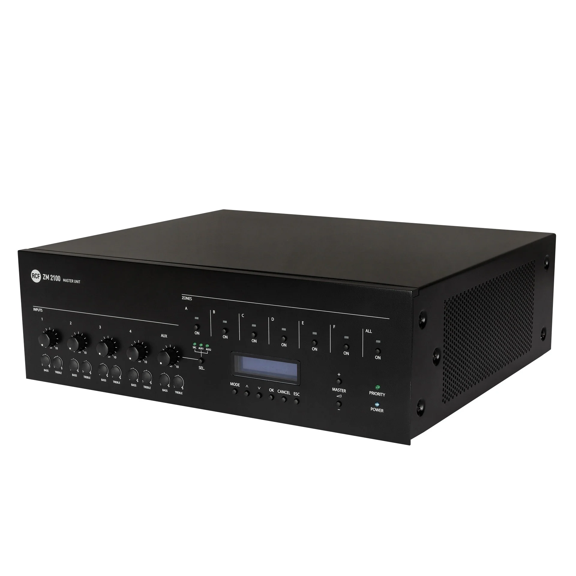 RCF ZM-2100 6-zone 240W 100V Mixer Amfi  / Master Unit