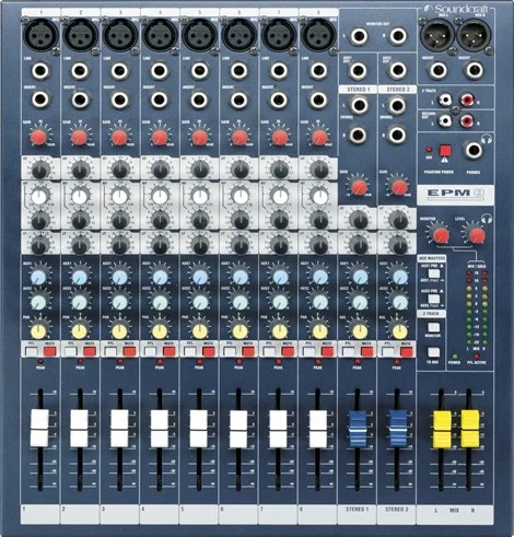 Soundcraft RW5735Eu 8-kanal Mixer, 8 Mono 2 Stereo Kanal, 2 Aux