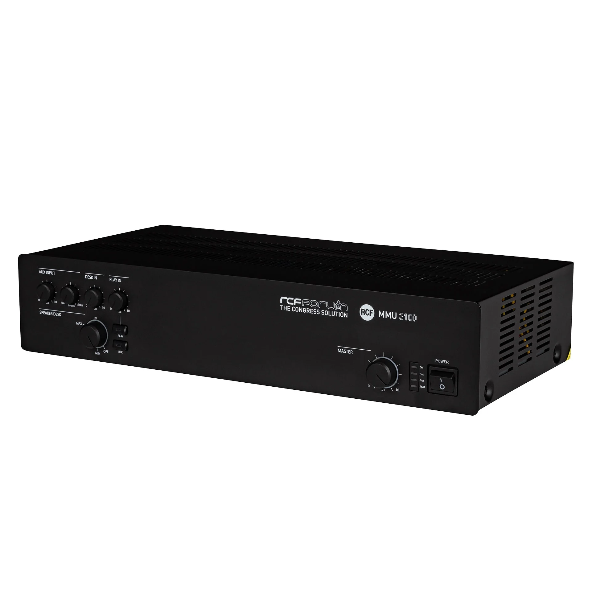 RCF MMU 3100 Konferans Sistemi Merkez Ünitesi CAT5 Bağlantı, 160W/100V Mikser Amfi
