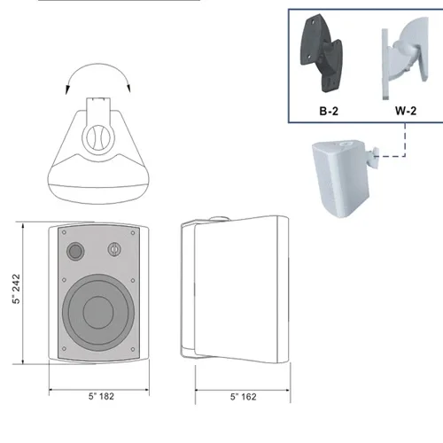 RS Audio QUE 4.2 4" Duvar Hoparlörü 20W/100V/ 60W/8-ohm