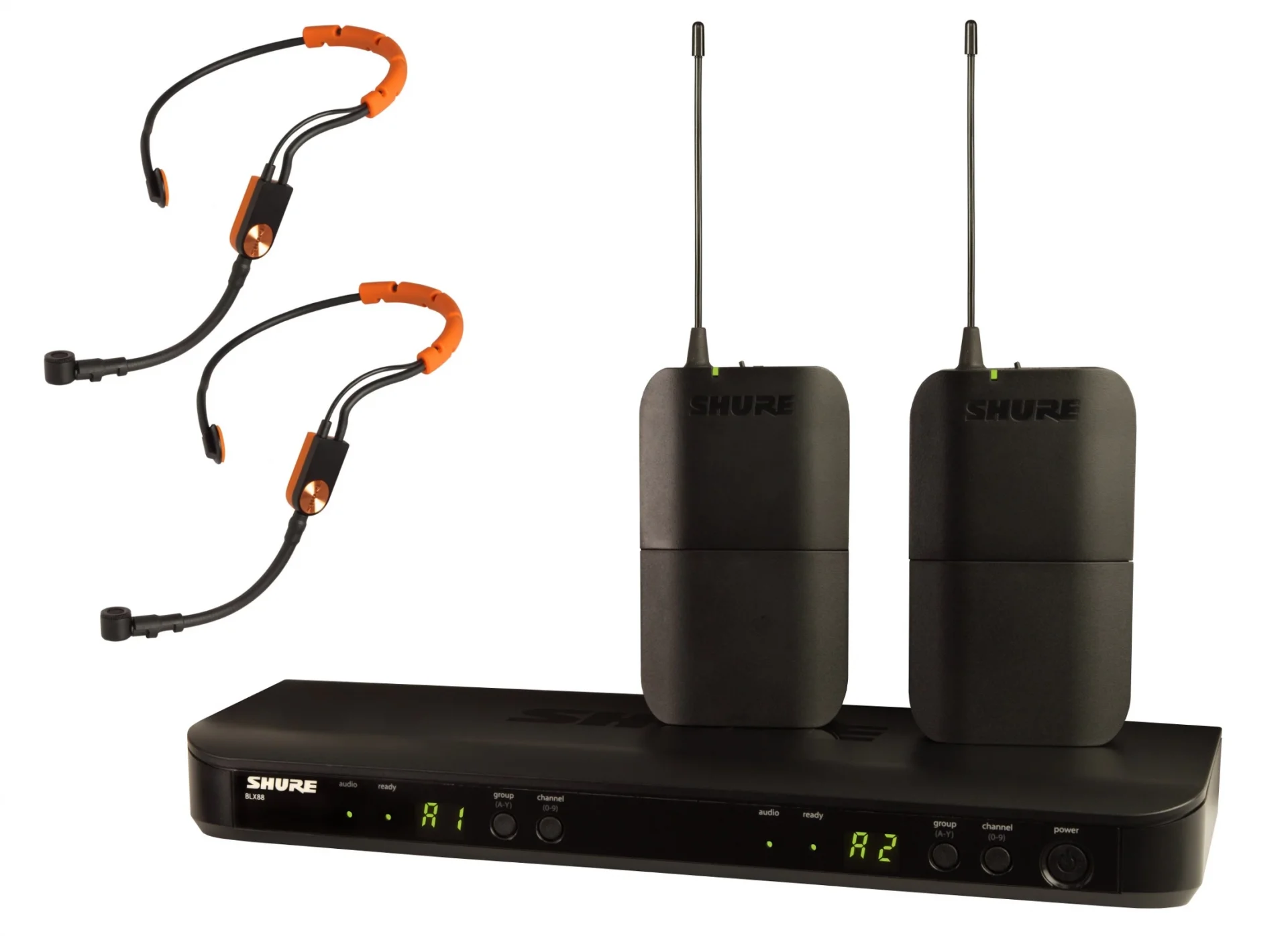 SHURE BLX188E/SM31FH Çift Headset Mikrofonlu Kablosuz Sport Set