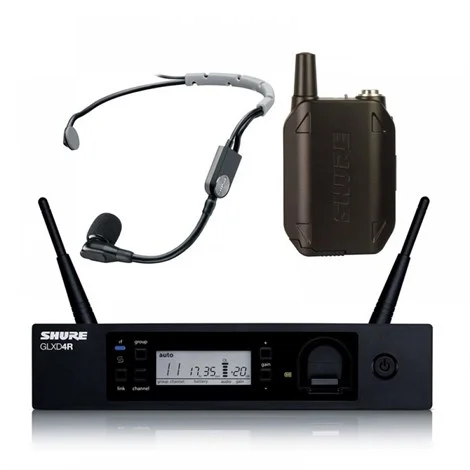 SHURE GLXD14R+E/SM35 Headset Şarj Edilebilir Dijital Kablosuz Mikrofon Sistemi