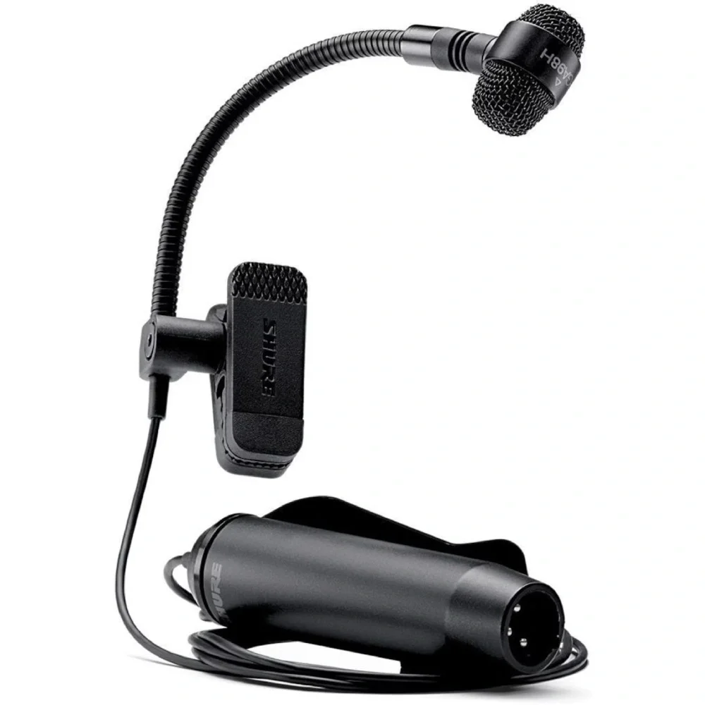 Shure PGA98H-XLR Kıskaçlı Kondansatör Nefesli Mikrofonu (5 m Kablo ile)