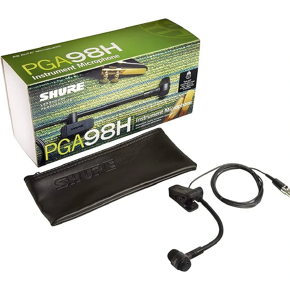 Shure PGA98H-XLR Kıskaçlı Kondansatör Nefesli Mikrofonu (5 m Kablo ile)
