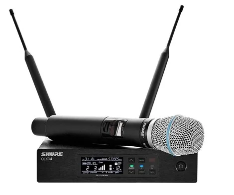 SHURE QLXD24E/BETA87C El Tipi Kablosuz El Mikrofon Seti, Cardioid Kapsül