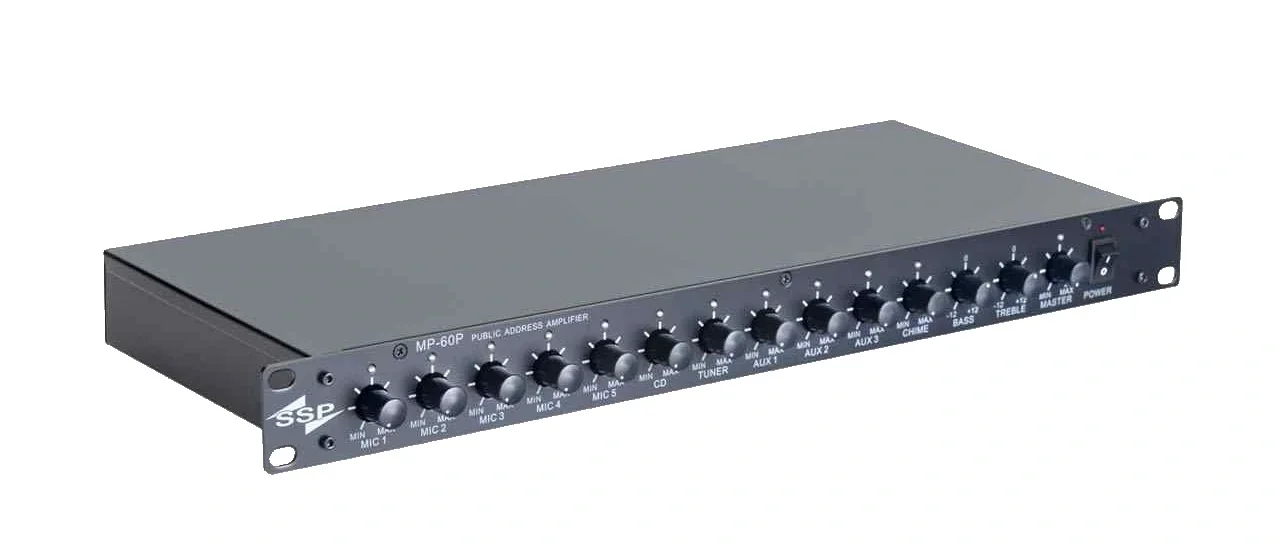 SSP MP-60P Pre-Amp & 10 input Line Mixer, 5-XLR, 5 Stereo Kanal