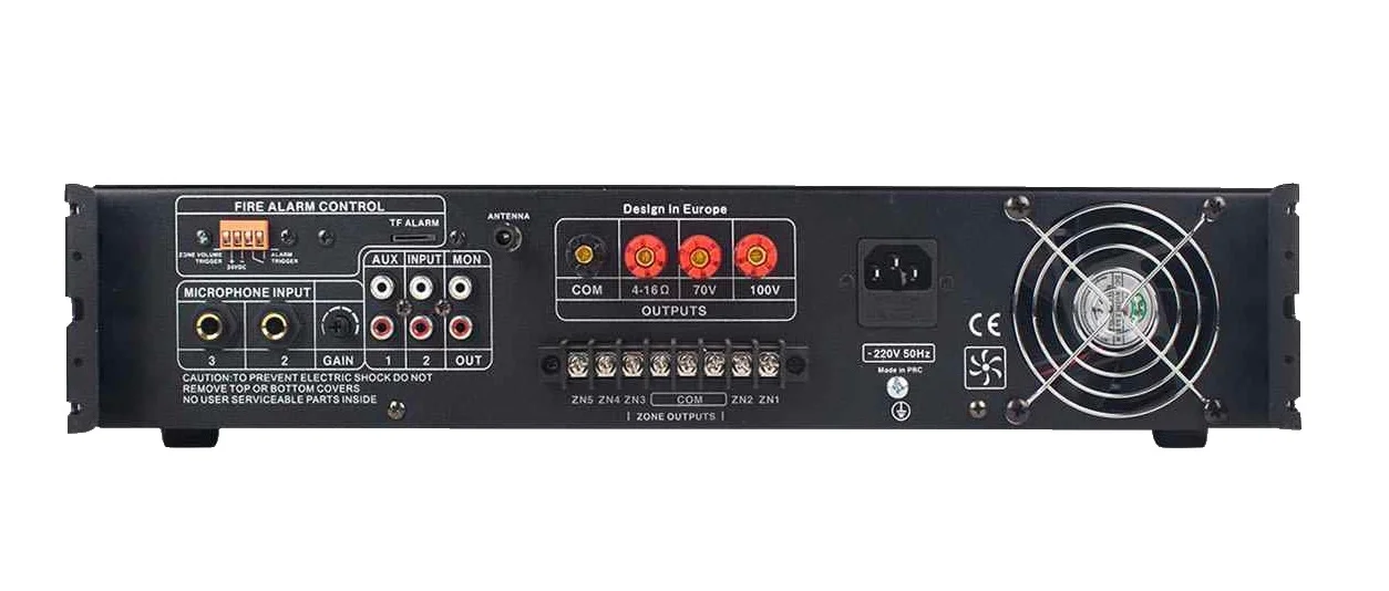 SSP PAM 120 120W/100V, 5-zone Mikser Amfi | USB Bluetooth FM