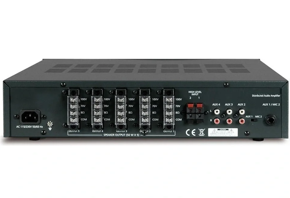 SSP PAM 5050 5x50W/100V, 5-zone Mikser Amfi