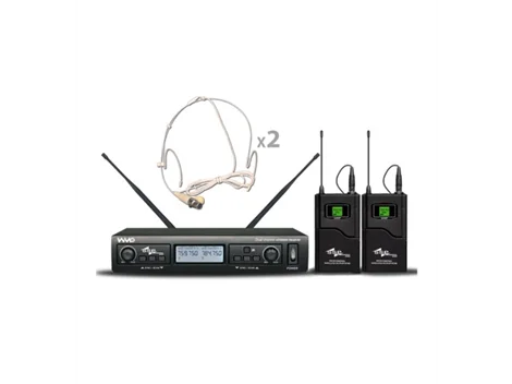 SSP WM402/HH Çift Headset Kablosuz Mikrofon Seti