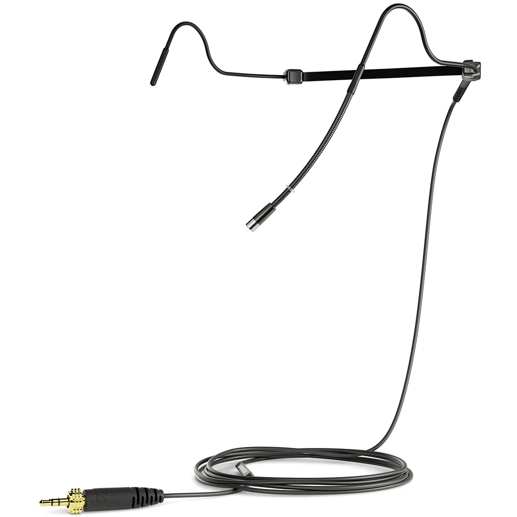 Sennheiser HS 2 BK Neckworn microphone, omni , black, 1.6m cable with 3.5mm jack