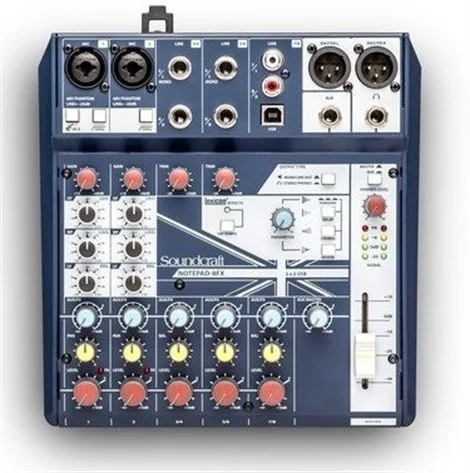 Soundcraft Notepad-8FX 5-kanal Analog Mikser with efekt