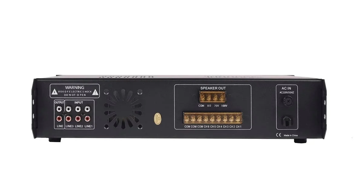 Wöller W-6800 6-zone Mikser Amfi 800W/100V, Bluetooth, USB