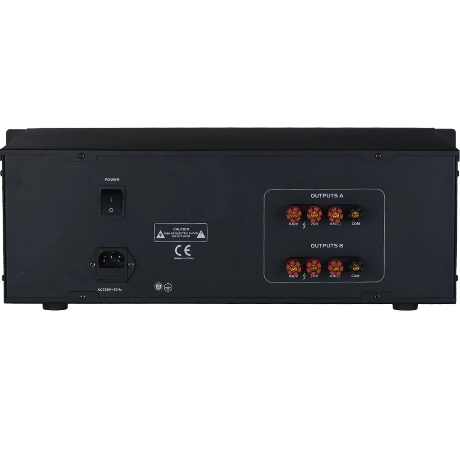 Wöller W-2950 Powermixer 6-kanal 2x250W 4-ohm 100V USB/BT