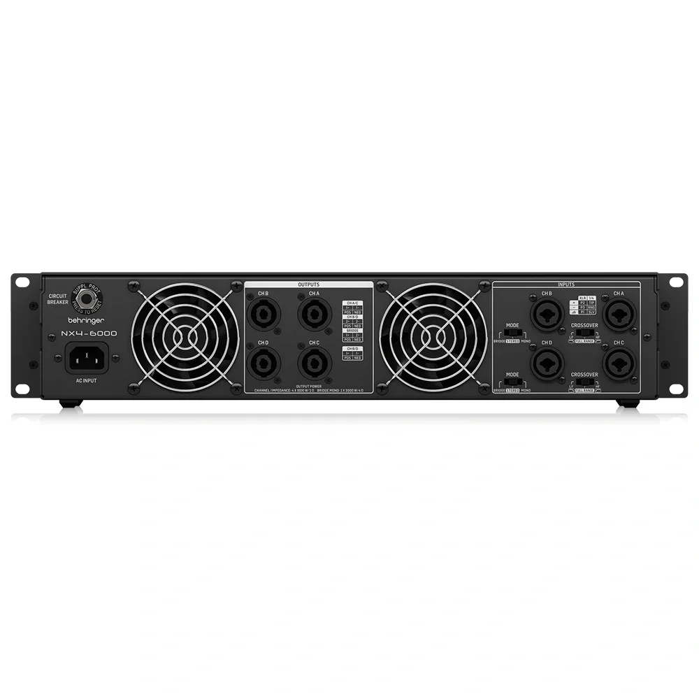 Behringer NX4-6000 Quad 4x860W/4-ohm Power Amplifikatör