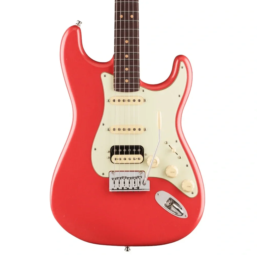 Fender American Ultra Luxe Vintage 60s Stratocaster HSS Gülağacı Klavye Fiesta Red Elektro Gitar