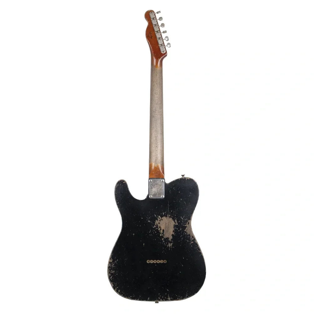Fender Custom Shop Masterbuilt Dale Wilson 1962 Telecaster Heavy Relic Gülağacı Klavye Black Elektro Gitar