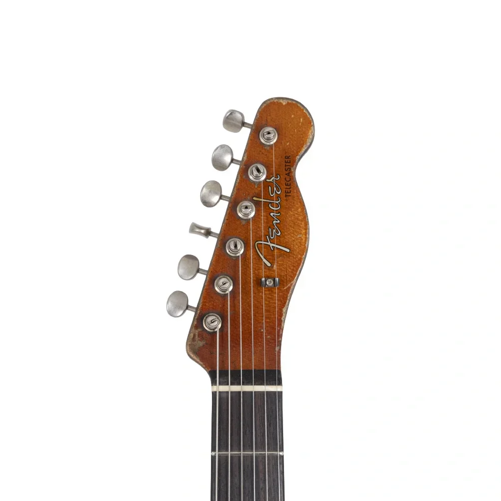 Fender Custom Shop Masterbuilt Dale Wilson 1962 Telecaster Heavy Relic Gülağacı Klavye Black Elektro Gitar